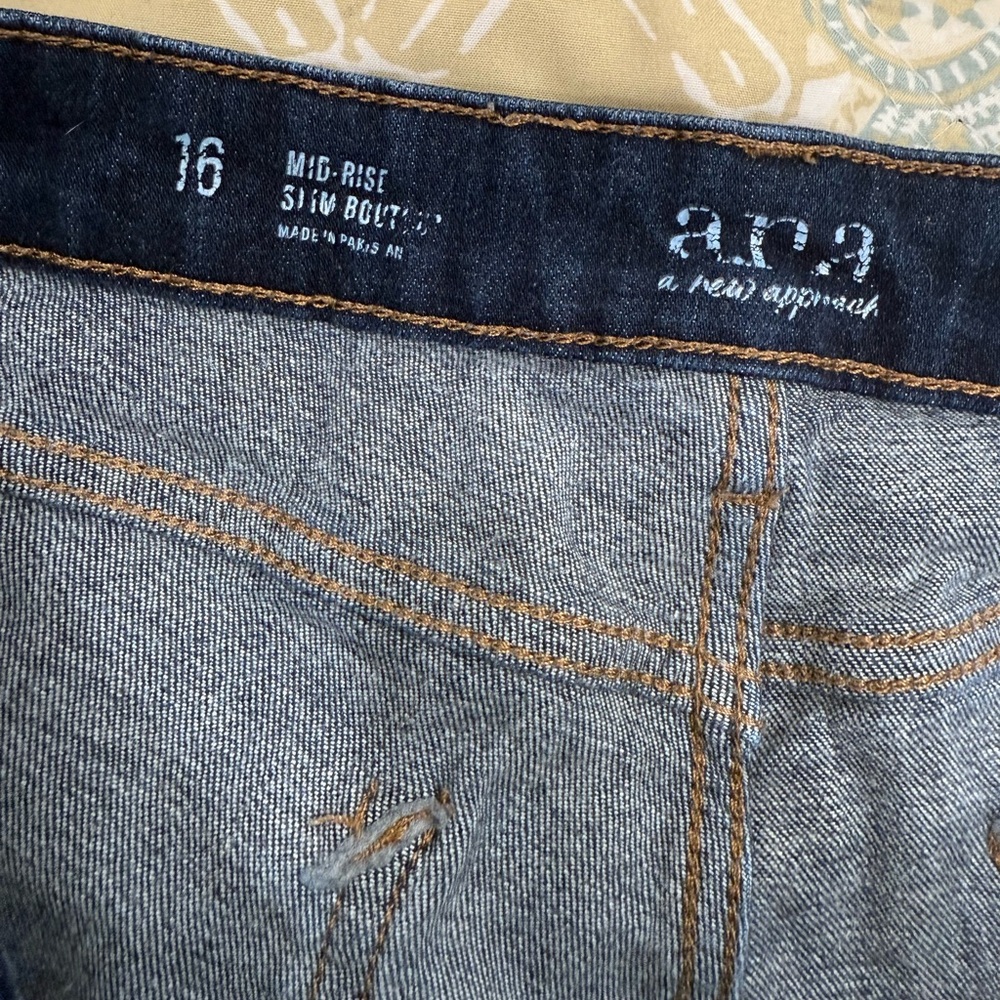 Mid Rise Slim Bootcut a.n.a. Jeans Size 16 - Picture 2 of 9